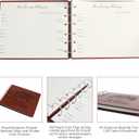 Funeral Guest Book Wooden Guest Books for Memorial Service Celebration of Life in Loving Memory Guest Sign Book Set -Included Table Sign,Pen, Angel Keychain and Thank You Card