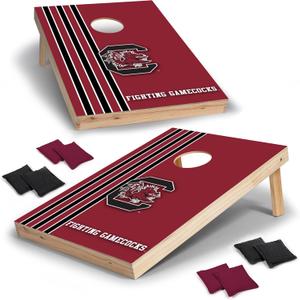 Wild Sports 2' x 3' Set with Direct Print HD Team Graphics – Great Gift for Any NCAA Fan! Bean Bag Toss Family Outdoor Games – South Carolina Gamecocks