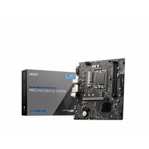 MSI PRO H610M-G WiFi DDR4 ProSeries Motherboard (12th/13th/14th Gen Intel Core, LGA 1700 Socket, DDR4, PCIe 4, 2.5G LAN, SATA 6Gb/s, M.2 Slots, USB 3.2, Wi-Fi 5, Bluetooth 4.2, mATX)