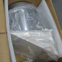 8 Inch Hooded Wall Vent with Screen and Damper,Outdoor Wall Exhaust Vent Cover Cap for Kitchen Range Hood Dryer Duct Ventilation &Exterior Air Exhaust Applications, Galvanized Steel, White