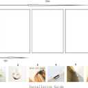 Acocifi Mountain Wall Art for Bathroom Forest Paintings Foggy Picture Nature Framed Wall Art Landscape Scenery Canvas Print Artwork for Living Room Bedroom kitchen Office Home Decor 12"x16"x3