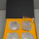 KANARS Old Fashioned Whiskey Glasses with Luxury Box - 10 Oz Rocks Barware For Scotch, Bourbon, Liquor and Cocktail Drinks - Set of 4 - Men Gift