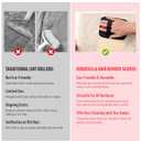 Pet Hair Remover, Electrostatic Pet Hair Removal Gloves, Reusable Cat & Dog Hair Remover for Couch, Furniture, Carpet, Curtain, Upgraded Animal Fur Removal Tool, Cat Grooming Gloves-2 PCS