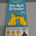 LuckyTail Pet Nail Grinder for Dogs and Cats - Super Quiet and Low Vibration Electric Dog Nail Grinder with 2 LED Lights - USB Rechargeable and Cordless - 2 Speeds - Small to Large Pets (White)