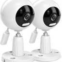 Baby Monitor with Camera and Audio, Cameras for Home Security Indoor, 3MP 360 Pan Tilt, Motion Tracking, Color Night Vision, 5G/2.4G WiFi, 2-Way Audio, Plug-in, SD/Cloud (2 Pack)