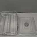 GleeNflux Egg Holder for Fridge, Foldable Automatic Rolling Egg Container for Refrigerator, Stackable Large-Capacity Egg Organizer Tray, Durable Clear Plastic Dispenser (3 dozens)