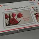 BIGASUO Digital Picture Frame Frameo 15.6" WiFi Electronic Photo Frames Large with 64GB Memory 1920x1080 IPS FHD Touch Screen Share Moments Instantly Anywhere Photo Gifts for Parents and Grandparents (15.6 inch Black & White)