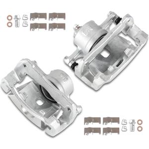 Front Brake Caliper Kit Right + Left Assembly w/Bracket 19B3129 19B3128 Compatible for Toyota Avalon Camry ES350 2007-2018 (Set of 2)