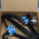 Plastic Hangers HD Heavy Duty, 16 Pcs. Elegant Black Color, Made in USA, 3/8 Thickness, Durable, Tubular, Lightweight, for Clothes, Coat, Pants, Shirts, Dress and More, Free and Quick delivery
