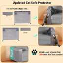Cat Scratch Protector for Sofa - Couch Protector from Cat Claws Fit for Both Arm Side of Sofa,Couch Corner Scratcher with Expanded Coverage Color-Matched Sisal Pad Universal Fit