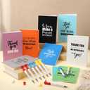 18 Pcs Christmas Appreciation Gifts Set Includes 9 Inspirational Notebook Journals & 9 Motivational Thumbs up Pens, Thank You Gifts Bulk for Employees Office Staff Teachers MA CMA Nurses