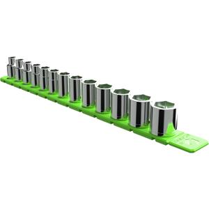 EZRED FSR14-G 1/4" Flexible Magnetic Socket Holder Rail, Green