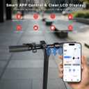 Qlaway 8.5" Electric Scooter for Adults Dual Shock absorbers 19 MPH 350W Motor,Four Modes E Scooter 15 Miles Range, Foldable,APP Control