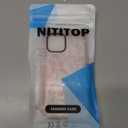 2 x NITITOP Compatible for iPhone 11 Pro Case Cute Flower Floral Clear for Women Girl Ultra Slim Crystal Shockproof Soft TPU Anti-Yellow Protective Phone Cover - Clear Pink