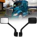 Hood Mirrors Compatible with Kenworth T680 & Peterbilt 579 587 - Black OE Replacement Pair (Left & Right)