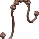 Moen SR2201OWB Shower Curtain Rings (Pack of 12), Bronze