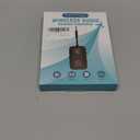 2025 Upgraded Airplane Bluetooth 5.4 Transmitter with Qualcomm Chipset, ElecMoga Airplane Travel Essentials Supports 2 AirPods or Headphones, 2-in-1 AUX Wireless Receiver for Gym, TV, Car, Audio (Black)