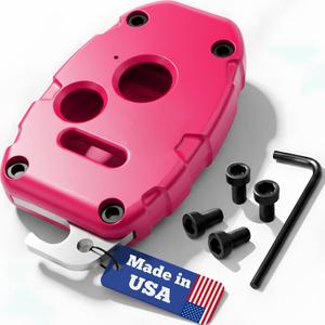USA-Made for Honda Key Fob Shell | Crack-Resistant & Durable | Seamless Fit | Enhanced Longevity & Functionality | Integrated Bottle Opener | Easy DIY Installation(Pink, 3 Button)