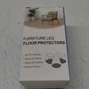 30 Pcs Chair Leg Protectors for Hardwood Floors, Silicone Felt Furniture Leg Cover Pad for Protecting Floors from Scratches and Noise, Smooth Moving, Large(Fit Round Diameter：1-5/16" to 2")