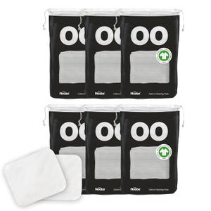 Baby Cotton Pads for Diaper Change by LoveNoobs, 360 Count, Ultra Soft 100% Organic Extra Large Cotton Pads for Baby Sensitive Skin, Lint-Free, Premium Jumbo Size, GOTS Certified