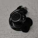 Small Bluetooth Headphones Wrap Around Head - Sports Wireless Headset with Built in Microphone and Crystal-Clear Sound, Foldable and Carried in The Purse, and 12-Hour Battery Life, Black