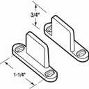 7 x Prime-Line N 6567 Nylon, By-Pass Door Floor Guide (2 Pack)