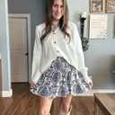 Bsubseach Flowy Shorts for Women High Waist Ruffle Mini Skirts Teen Girls Casual Boho Flowy Skirt Golf Tennis Skort (M)