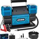 Kohree 12V Dual Cylinder Air Compressor, 12.35 ft/Min Fast Tire Inflator, Portable Heavy Duty Tire Pump with Max 150 PSI for Offroad Truck, RV, 4x4 Vehicles