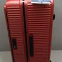 29 Inch Aluminum Checked Luggage with Side Opening Zipper, 40 * 37 * 77cm, 113L, Lightweight Hardshell ABS+PC Suitcase with TSA Lock, 360 Universal Wheels, Wine Red