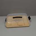 Portable Travel Charcuterie Board with Lid, Bamboo Charcuterie Cheese Board with Cover Accessories Gift Set, Large Covered Charcuterie Box Serving Tray Board Platter 7 Compartment Traveling Christmas