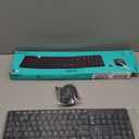 Logitech MK235 Wireless Keyboard and Mouse Combo for Windows, 2.4 GHz Wireless Unifying USB Receiver, 15 FN Keys, Long Battery Life, Compatible with PC, Laptop