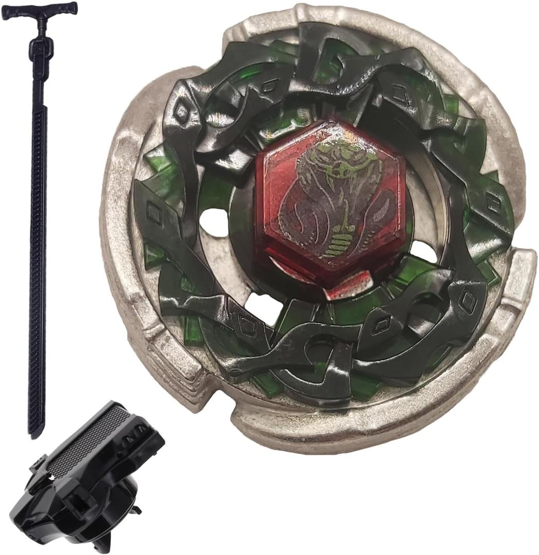 Battling Tops Metal Fusion with Launcher for Child and Boys, Stainlsee Steel Precision Gyro Anti-Grabity Spinning Tops, Balance Desktop Spinner Toys Gifts (Bb69)