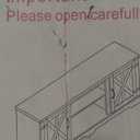 YITAHOME TV Stand for 65 Inch TV, Farmhouse Entertainment Center with Barn Doors and Storage Cabinets, Media Console Table with Adjustable Shelves for Living Room, Bedroom, 59 Inches, Grey White