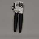 Premium Multifunction Magnetic Manual Can Opener and Bottle Opener, Heavy Duty Stainless Steel Sharp Cutting Blade and Oversized Easy Turn Knob, Soft-Touch Handle, Kitchen Use, Black