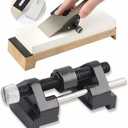 Chisel Sharpening Jig Kit, Cast Iron Stainless Steel Honing Guide System Chisel Sharpening Kit for Blades Tool Grinding Woodworking