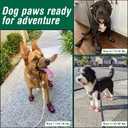 Dog Shoes for Medium Dogs, Large Waterproof Dog Boots for Winter Snow, Summer Hot Pavement, Dog Booties & Paw Protectors Size 4