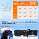 EBOSSOM Heated Glove Liners for Men Women, Rechargeable Battery Electric Heated Gloves, Winter Thin Heating Gloves with Arthritis Raynaud's for Riding Ski Snowboarding Hiking Cycling, Size M/L