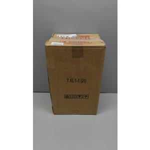 2 Gallon Glass Drink Dispensers, 1 Pack Clear Beverage Dispenser with Stand and Spigot for Parties, Drink Dispenser with Ice Core and Sticker for BBQ, Picnic, Lemonade Dispenser