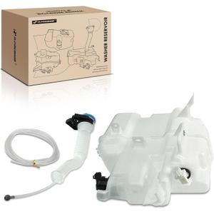 A-Premium Windshield Washer Reservoir Compatible with Select Mazda Models - 3 2010-2018, CX-7 CX7 2007-2012, with (Cap/Washer Pump/Hose/Filler Neck/Fluid Level Sensor/Bracket) - Replace# GJR967481PFM