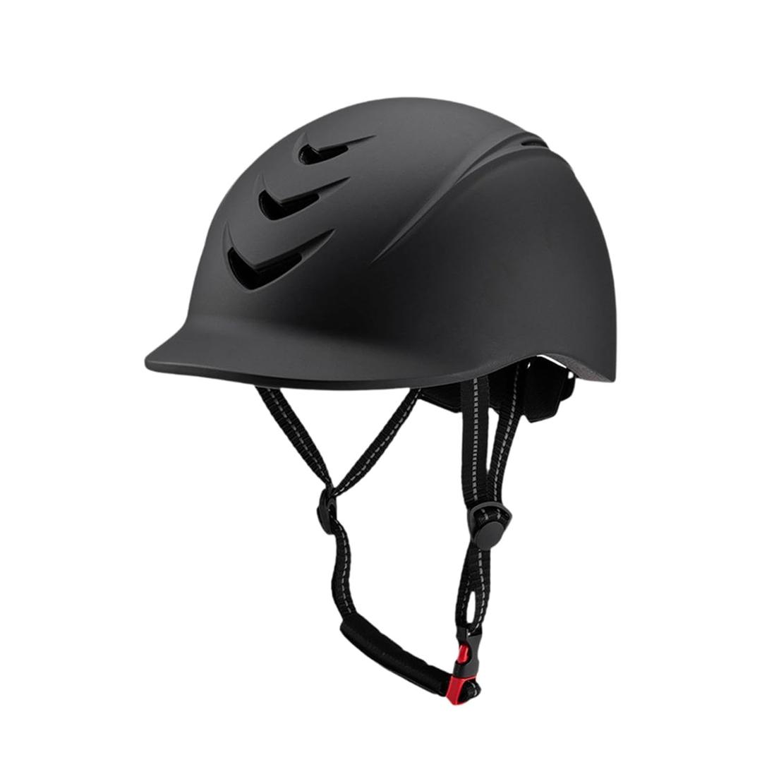 Equestrian Helmet Lightweight Adults Gear Bike Helmet Starter Equestrian Hat Black
