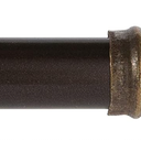 48-84 in. Adjustable Petite Café Curtain Rod, 7/16 in. Diameter, Bronze