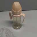 GROSMIMI Spill Proof no Spill Magic Sippy Cup with Straw with Handle for Baby and Toddlers, Customizable, PPSU, BPA Free 10 oz (Peach)