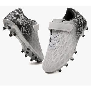 Soccer Cleats, Kids Firm Ground Football Shoes, Boys Girls Athletic Outdoor. 29