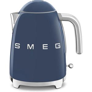SMEG KLF03 Electric Kettle 1.7L (7 Cup), Retro Hot Water Boiler for Tea & Coffee, Fast Boiling, Auto Shut-Off, Soft Open Lid, 360° Swivel Base Countertop Kettle – Navy Blue