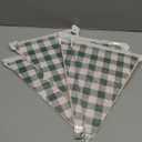 Jetec 98 ft Pink Green Gingham Camp Bride Banner Camping Bachelorette Decorations Plaid Fabric Pennant Bunting Flag Garland Streamer for Wedding Bridal Baby Shower Party Decorations,(Camp,Color)