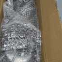 Booklov Rotating Makeup Organizer for Vanity, Large Capacity Cosmetic Display Case, Clear Acrylic Countertop Beauty Storage Holder for Skincare, Brush Eyeshadow Lipstick, Counter Desk, Crystal Black