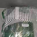 Olive Green and Gold Boho Mid Century Shower Curtain Set with Toilet Lid Cover and Non-Slip Rugs, Abstract Geometric 4 Pcs Modern Minimalist Shower Curtain for Bathroom Set with 12 Hooks