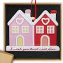 Friends Christmas Ornaments for Women 3D Porcelain Christmas Ornament 2025 Friends Ornaments for Tree Decorations, BFF Bestie Friend Birthday Gifts for Women, Long Distance Relationship Gifts