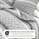 Great Bay Home Striped Quilt Set - 3-Piece Full/Queen Size Paisley Bedding Set - Lightweight, All-Season, Reversible Bedspread (Grey)