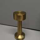 Portable LED Table Lamp, 3-Levels Brightness Metal Desk Lamp,3 Color Touch Control Rechargeable Lamp, Ideal Bedside Lamp for Nightstand,Bedroom, Living Room (Gold)